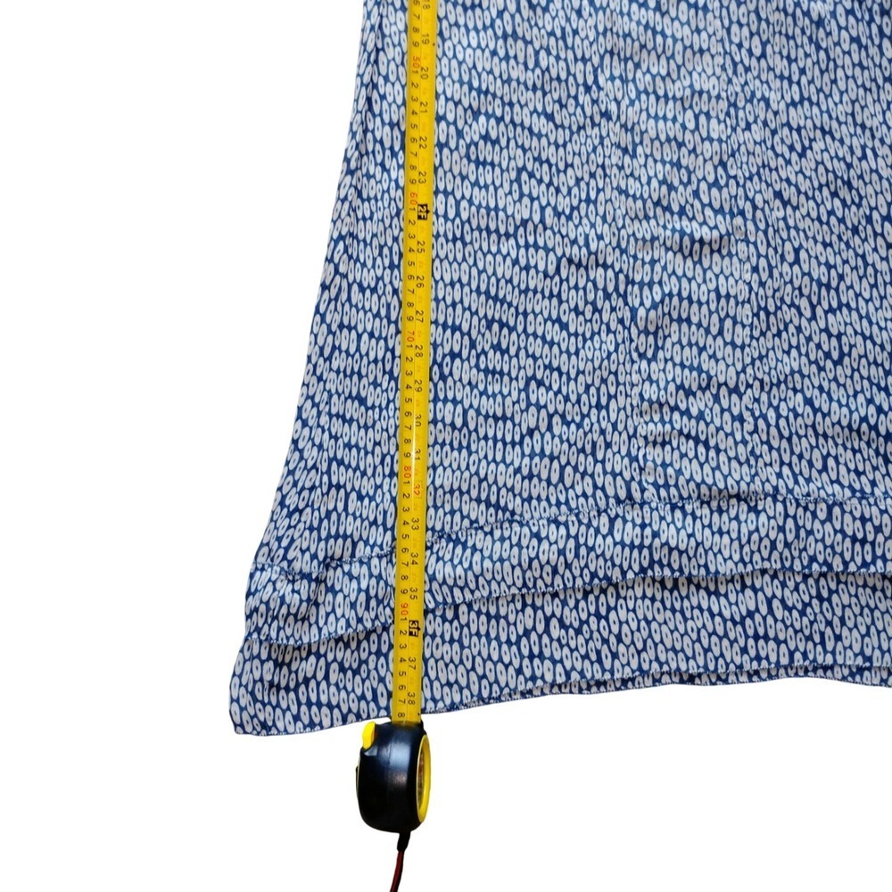 New Eileen Fisher Dress S/P Blue White Print Sleeveless Casual Summer - Picture 6 of 6